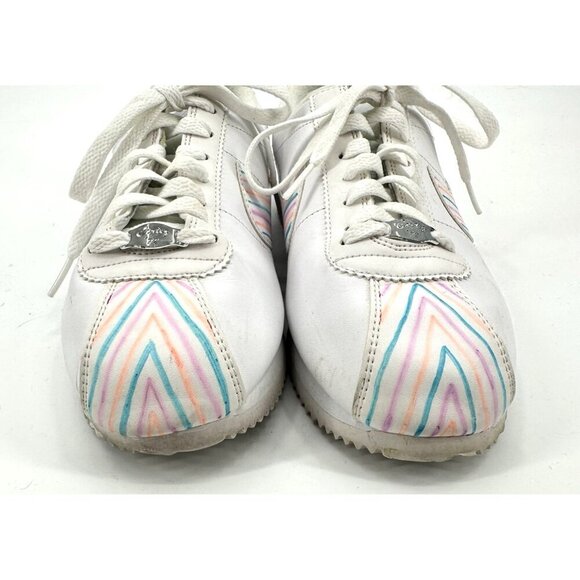 NIKE CORTEZ 72 shoes sneakers leather pastel stripe swoosh retro colorful 8.5 - Picture 3 of 14